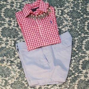 J.Crew Oxford blue Shorts Size 4